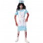 Zombie blaue Krankenschwester Kostüm für Mädchen