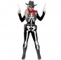 Cowgirl Skelett Kostüm Frau für Halloween Nacht