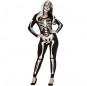 Skelett der Dunkelheit Kostüm Frau für Halloween Nacht