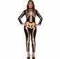 Skull Skelett Kostüm Frau für Halloween Nacht