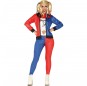 Harley Quinn Superschurke Kostüm Frau für Halloween Nacht
