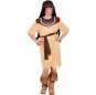 Braunes Indianerin Kostüm für Mädchen