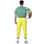 Grünes American Football Spieler Kostüm für Herren hinteres