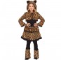 Leopard mit Kapuze Kostüm für Mädchen