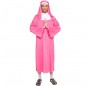 Rosa Exhibitionistin Nonne Erwachseneverkleidung für einen Faschingsabend