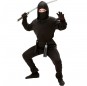 Klassischer schwarzer Ninja Kostüm für Jungen