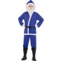 Blau Weihnachtsmann Erwachseneverkleidung für einen Faschingsabend