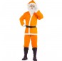 Orange WeihnachtsmannErwachseneverkleidung für einen Faschingsabend