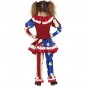 Patriotischer Clown Kostüm für Mädchen