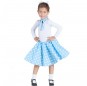 60er Jahre blau mit Polka-dots Mädchenverkleidung, die sie am meisten mögen