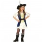 Blauer Pirat Kostüm für Mädchen