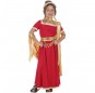 Römerin rot und gold Kostüm für Mädchen