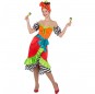 Mehrfarbiges Rumbatänzerin Kostüm für Damen