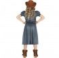 Cowgirl mit Kuhaufdruck Kostüm für Mädchen