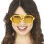Gelbe Fliegerbrille perfil