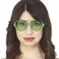 Grüne Fliegerbrille