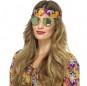 Grüne Hippie-Brille um Ihr Kostüm zu vervollständigen