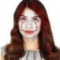 Böser Clown Gesicht Klebegesicht-Schmuck zur Vervollständigung Ihres Horrorkostüms