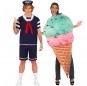 Eiscreme und Eiscreme-Verkäufer Kostüme für Paare