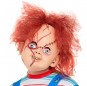 Chucky Maske mit Haaren zur Vervollständigung Ihres Horrorkostüms