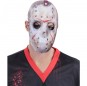 Jason Voorhees Eishockey Maske zur Vervollständigung Ihres Horrorkostüms