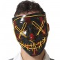 Maske mit orangem Licht zur Vervollständigung Ihres Horrorkostüms