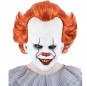 IT Clown Maske mit Haaren zur Vervollständigung Ihres Horrorkostüms