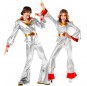 Mit dem perfekten Disco Abba Silber-Duo kannst du auf deiner nächsten Faschingsparty für Furore sorgen.