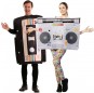 Radiokassette und Kassettenband Kostüme für Paare