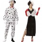 Cruella de Vil und Dalmatinerhund Kostüme für Paare