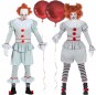 Mit dem perfekten It Pennywise Clowns-Duo kannst du auf deiner nächsten Faschingsparty für Furore sorgen.