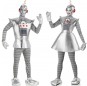 Silberne Roboter Kostüme für Paare