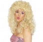 80er Jahre blonde Boogie-Perücke um Ihr Kostüm zu vervollständigen