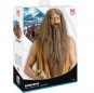 Höhlenmensch-Perücke mit Bart und Schnauzbart um Ihr Kostüm zu vervollständigen