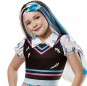 Peruca de menina Frankie Stein Monster High para completar o seu disfarce assutador