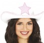 Weißer Cowboyhut mit Stern um Ihr Kostüm zu vervollständigen