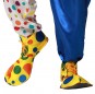 Große Clownschuhe mit bunten Tupfen um Ihr Kostüm zu vervollständigen