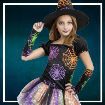 Online Shop für Hexenkostüme für Kinder an Halloween
